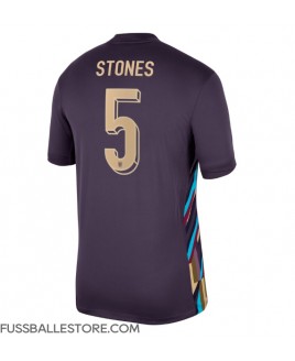 Günstige England John Stones #5 Auswärtstrikot EM 2024 Kurzarm